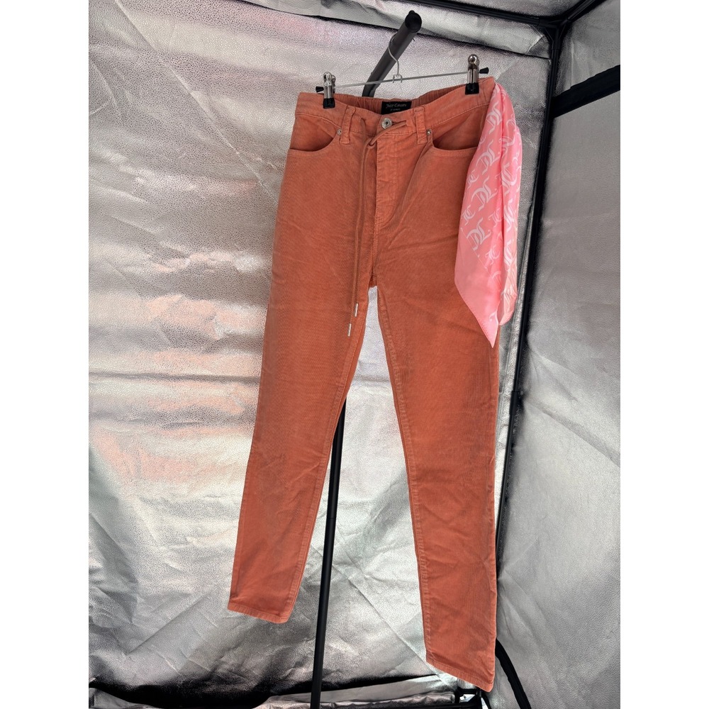 Juicy Couture Newport Skinny Corduroy Pants Terra Cotta 25 JC192-SKNY NWT